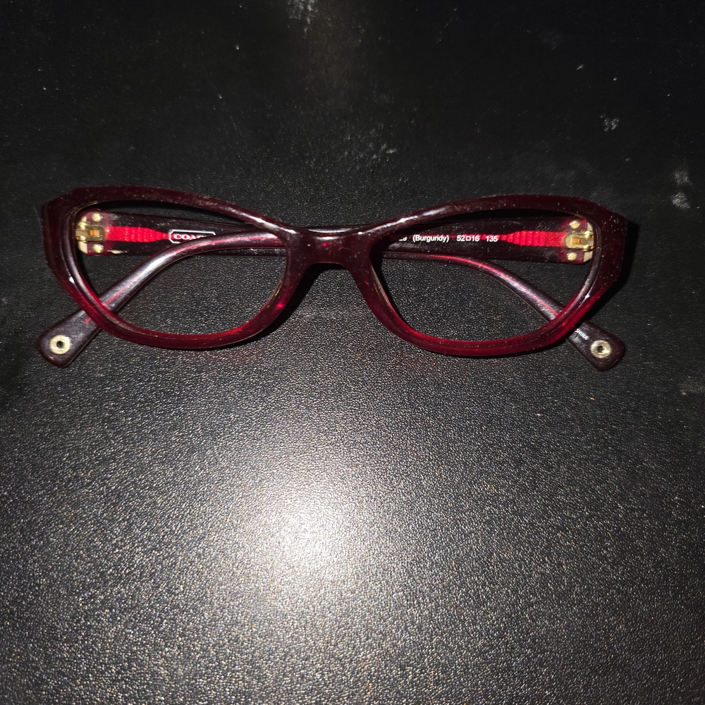 Coach Burgundy Cat-Eye Women's Eyeglass Frames